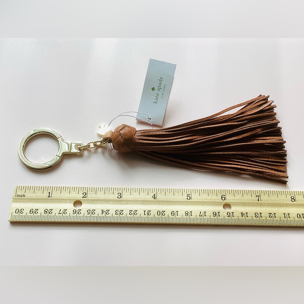 Kate Spade Brown Key & Card Holder Tassel - Picture 6 of 6